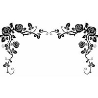 Rienda Libre Graphics - Decomural Rose Flower Headboard Ws-17063