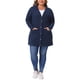 thumbnail image 2 of Agnes Orinda Women's Plus Size Cárdigan con Botones Cuello en V Manga Larga Bolsillo Tejido de Punto Suelto Casual Suéter 3X Azul Marino, 2 of 6