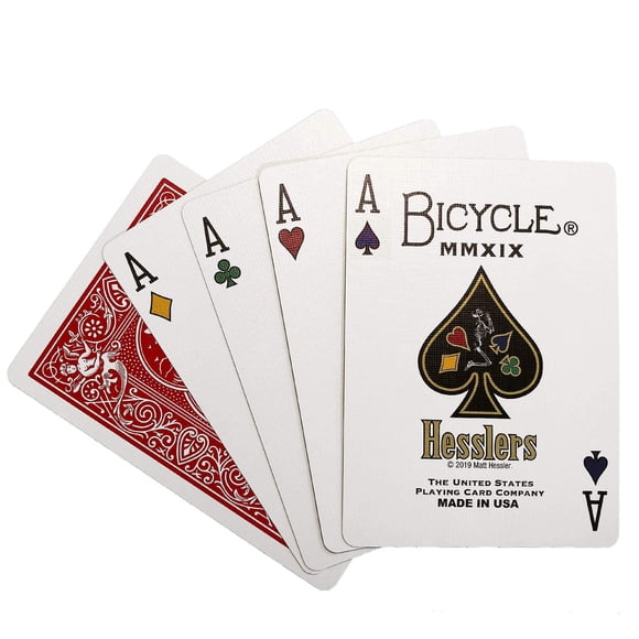 Baraja de Cartas Bicycle Hessler's Estándar con Dorso Rojo