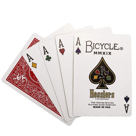 Baraja De Cartas Bicycle Hessler'S Estándar Con Dorso Rojo
