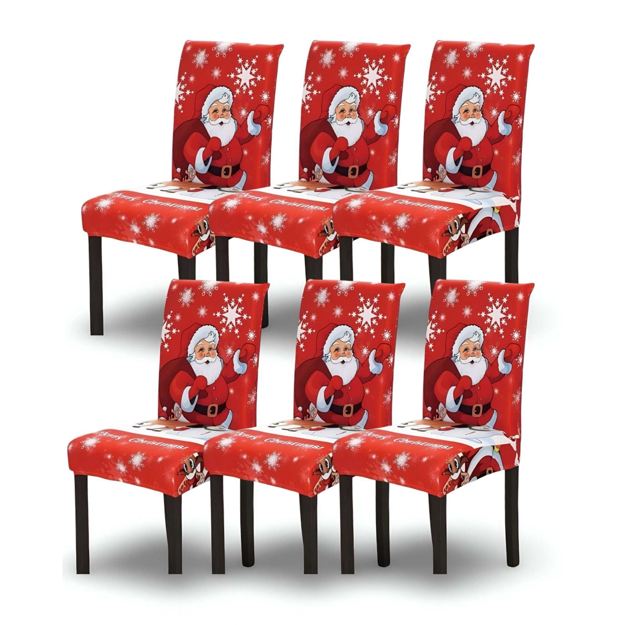 Rouss - Set De 6 Fundas Para Sillas De Navidad N04