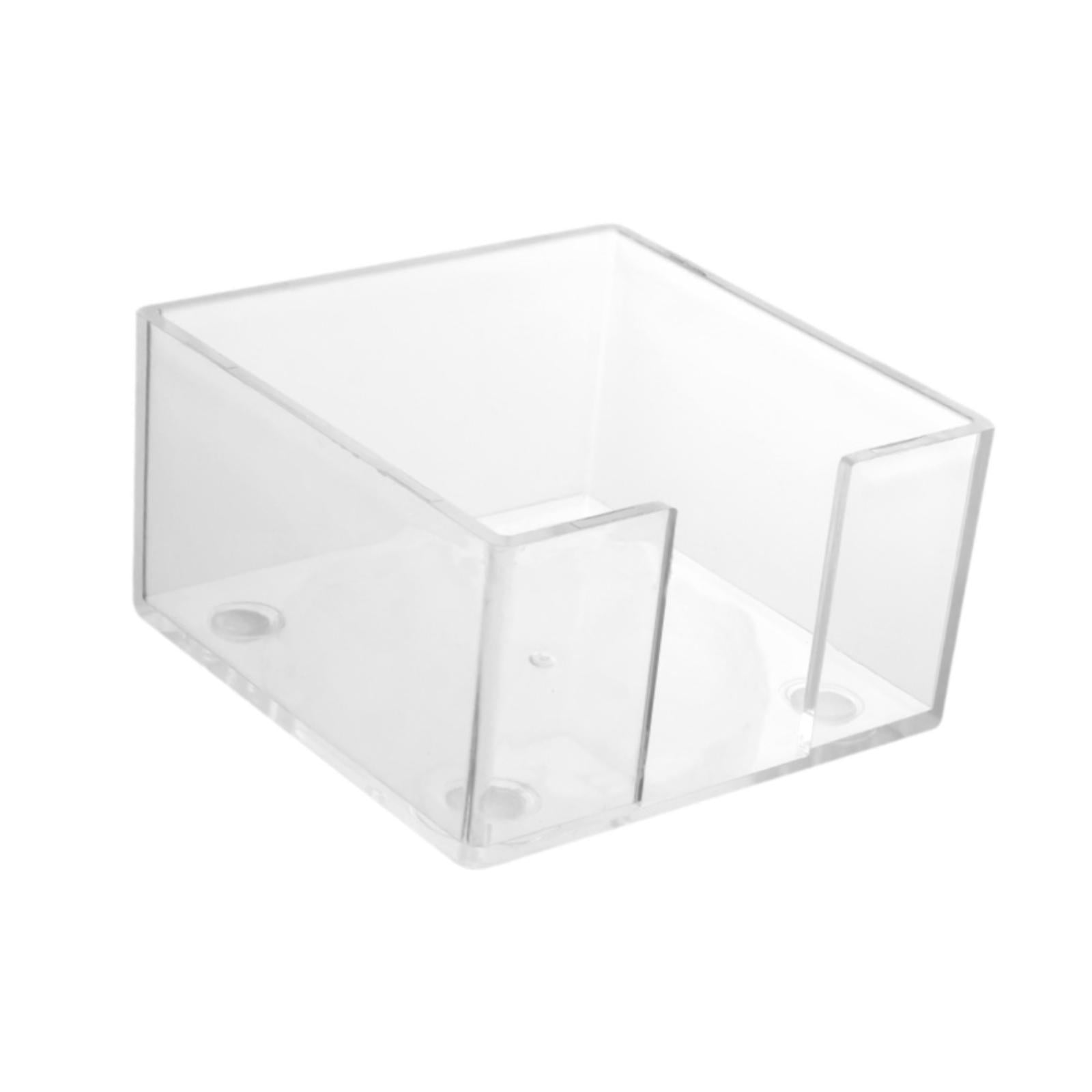 Magideal - Organizador De Escritorio Acrílico Para Notas Adhesivas, Soporte Autoadhesivo Para Bloc De Notas, Ideal Para Papelería, Escuela, Oficina, Profesores Y