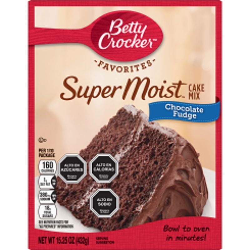 Premezcla Para Torta Chocolate Fudge Caja 432 g Betty Crocker