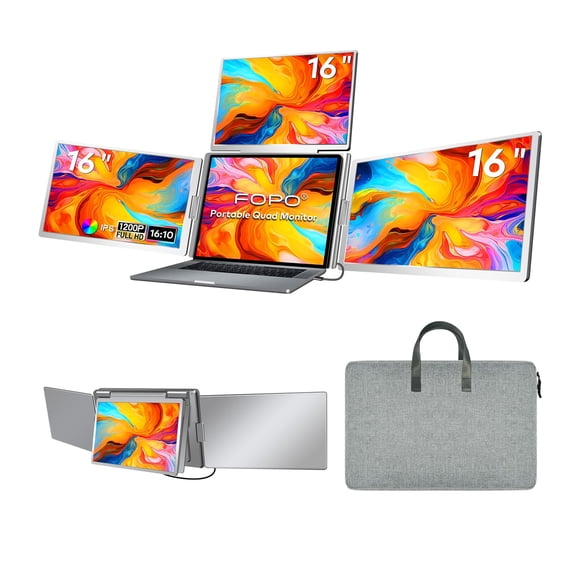Extensor de Pantalla para Laptop FOPO S788 16" Quad Monitor FHD