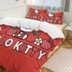 thumbnail image 3 of 3 Piece Bedding SetCute Hello KittyComforter Set for Kids Boys Teen Tween 3D Lightweight Microfiber Bedding Sets, 3 of 5