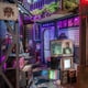 thumbnail image 4 of Kit de rincón de libro de madera 3D Anavrin Kowloon Walled City con LED, 4 of 9