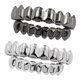 thumbnail image 1 of Juego De 2 Parrillas Chapadas En Plata De 18 Quilates Juego De Parrilla De 8 Dientes Accesorios De Vampiro De Halloween, 1 of 5