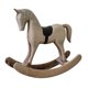thumbnail image 3 of Estatua De Caballo Mecedor De Madera, Artesanías Para Chimenea, Gabinete, Mesa, Centro De Mesa, Gris, 3 of 5