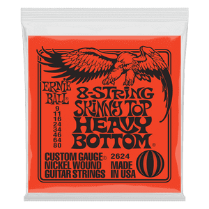Cuerdas Guitarra Eléctrica De 8 Heavy Bottom Ernie Ball 9-80 2624