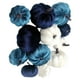 thumbnail image 1 of 12x Calabazas De Terciopelo Calabazas Artificiales Para La Decoración Del Festival De Otoño Azul, 1 of 5