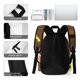 thumbnail image 5 of Monster Bash-theme Backpack, Campus style schoolbag Bookbag with Adjustable Shoulder Straps And Large Zip Compartment, Unisex Travel Bags.42x30x15cm, 5 of 6