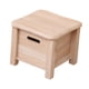 thumbnail image 1 of Decoración De Madera Del Taburete Del Almacenaje Con Los Bordes Redondeados Para La Entrada Del Apartamento 30cm X 30cm X 25cm Madera, 1 of 5