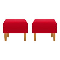 Bodevir - Set Pouf Sky 1C Felpa 04 Rojo