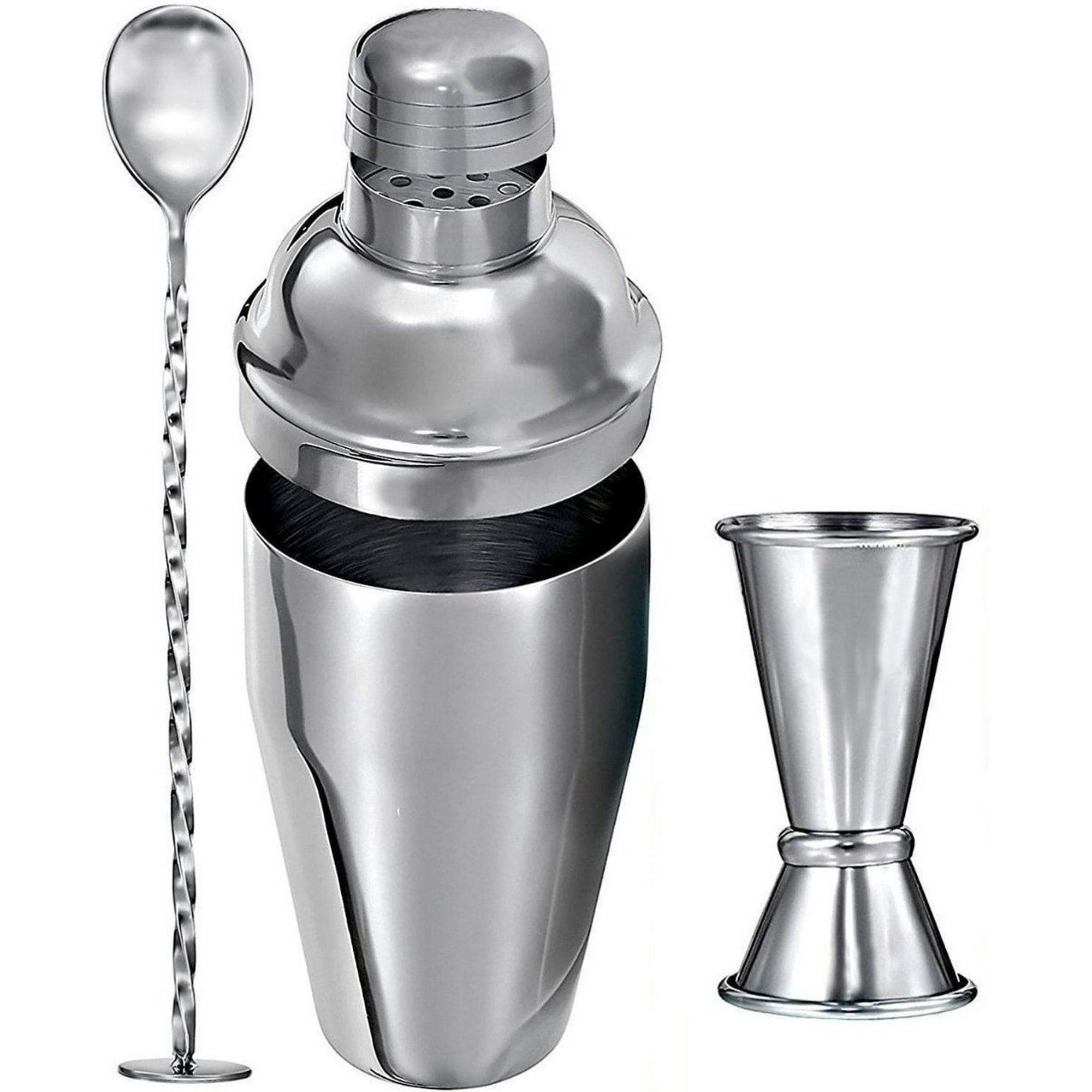 Genérico - Set De Bar Cóctel /colador/cuchara/cortero/jigger/coctelera