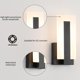 thumbnail image 3 of Apliques de pared LED Joosenhouse 25 cm negro 3000K blanco cálido, 3 of 8