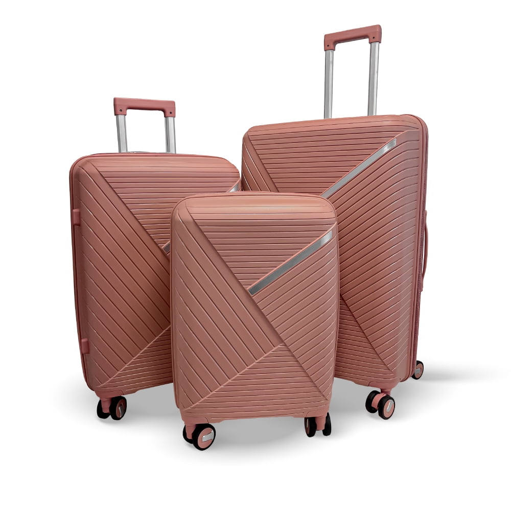 Home&design - Set 3 Maletas Rígidas Urban Rose 360° S/m/l