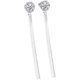 thumbnail image 1 of Aretes Colgantes Delicados de Moissanita de 2 Quilates para Mujer Color D Claridad VVS1 Aretes Largos Aretes Colgantes de Diamante de Plata Esterlina 925 Corte Redondo Aretes con Borla para Mujer, 1 of 7