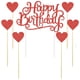 thumbnail image 1 of Set De Toppers Para Pastel Con Brillo Dorado Feliz Cumpleaños, 1 of 2