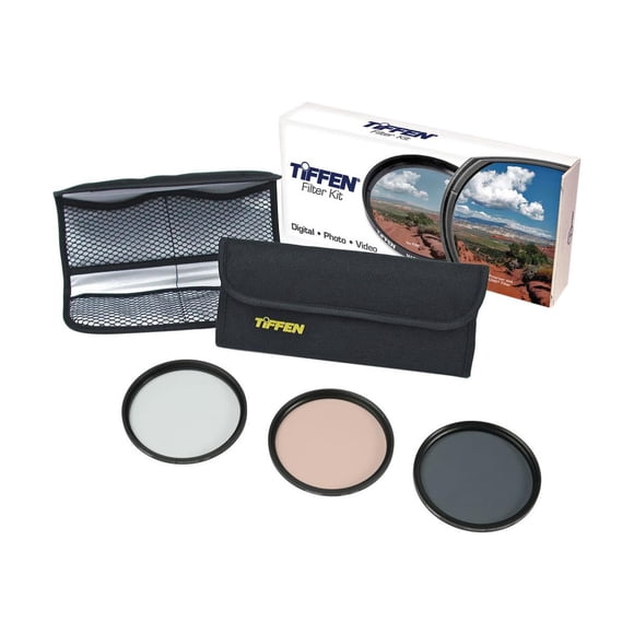Kit Photo Essentials Tiffen 28TPK1 con polarizador circular de 28 mm