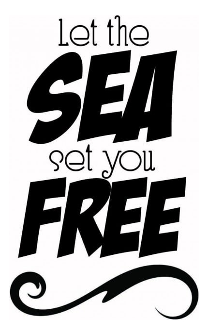 Rienda Libre Graphics - Decomural Let The Sea Set You Free Travel Ws-43909