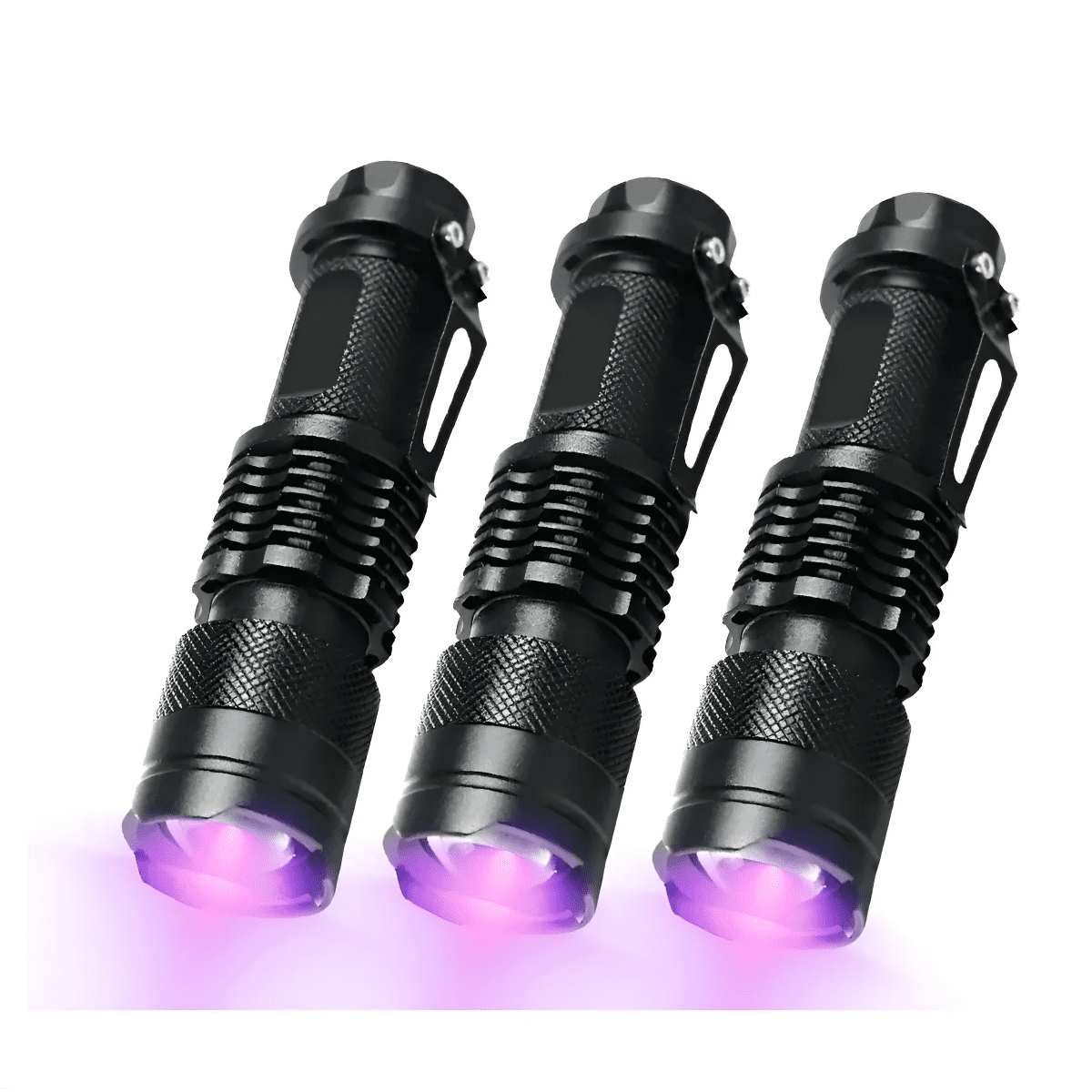 Genérico - 3 Linterna Luz Ultravioleta Linternas Recargables Linterna