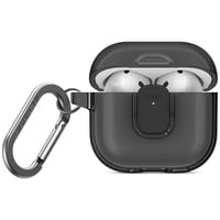 Funda Para Airpods 4 Uniq Glase Pro Transparente Con Mosquetón