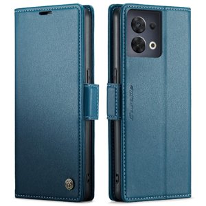 Caseme Tipo Cartera Oppo Reno 8 5G Con Cierre Magnético, Rfid, Tarjetero, Soporte, Carga Inalámbrica