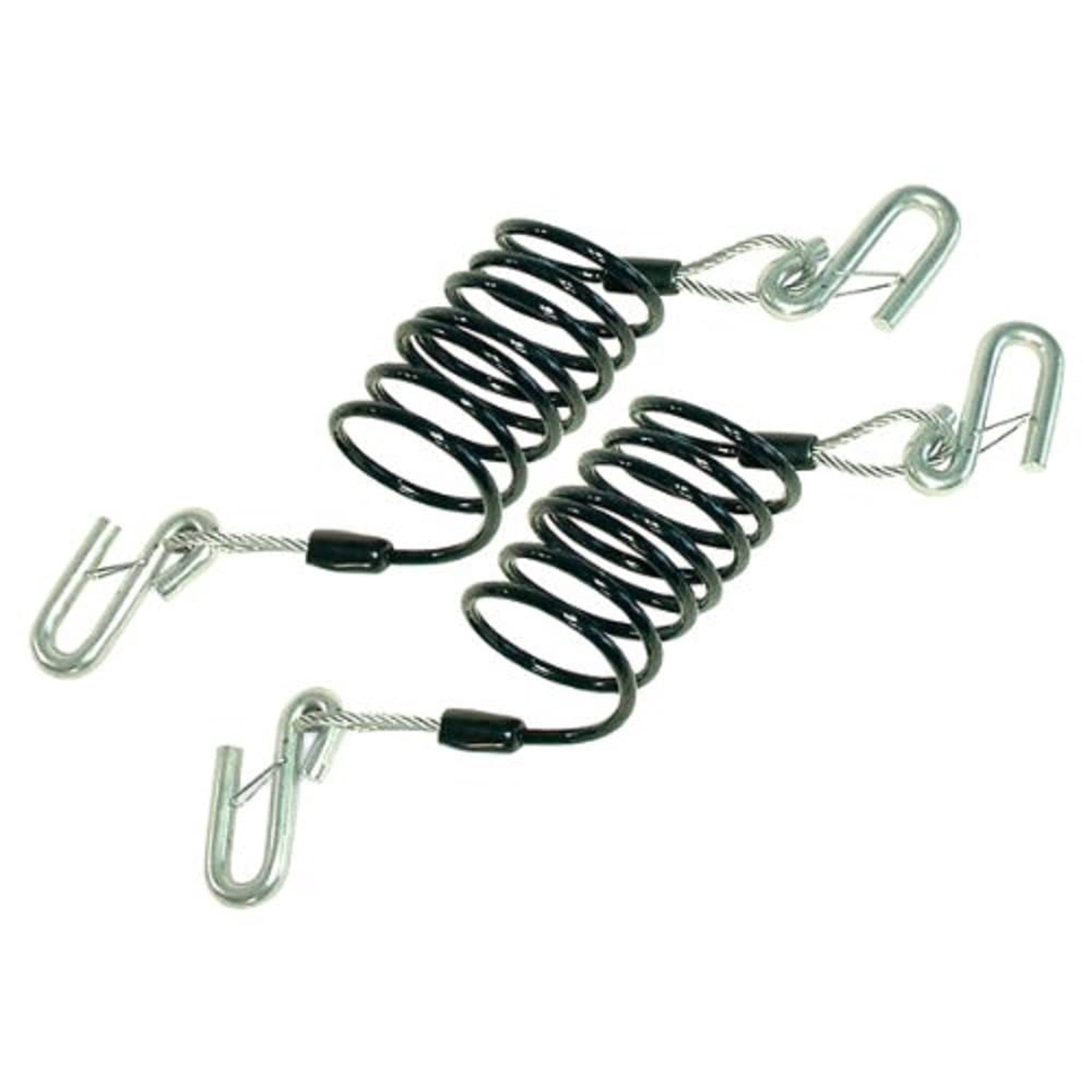 Par De Cables De Seguridad Enrollados Demco 9523003 Con Ganchos