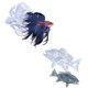 thumbnail image 1 of Juego De Moldes De Silicona De Peces Betta Y Bass Para Arte De Pared, 1 of 9
