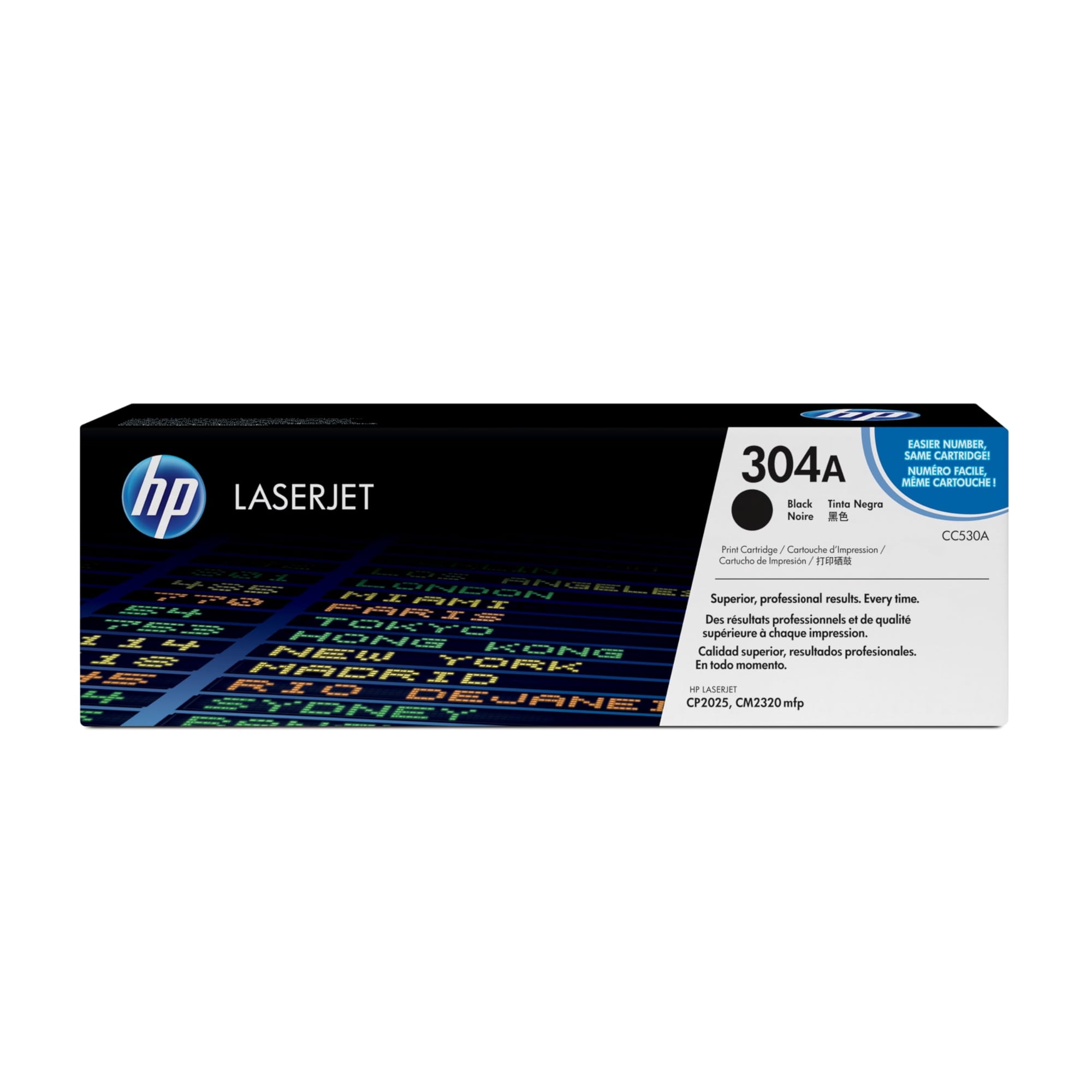 Cartucho De Tóner Hp 304a Negro Cc530a Para Color Laserjet