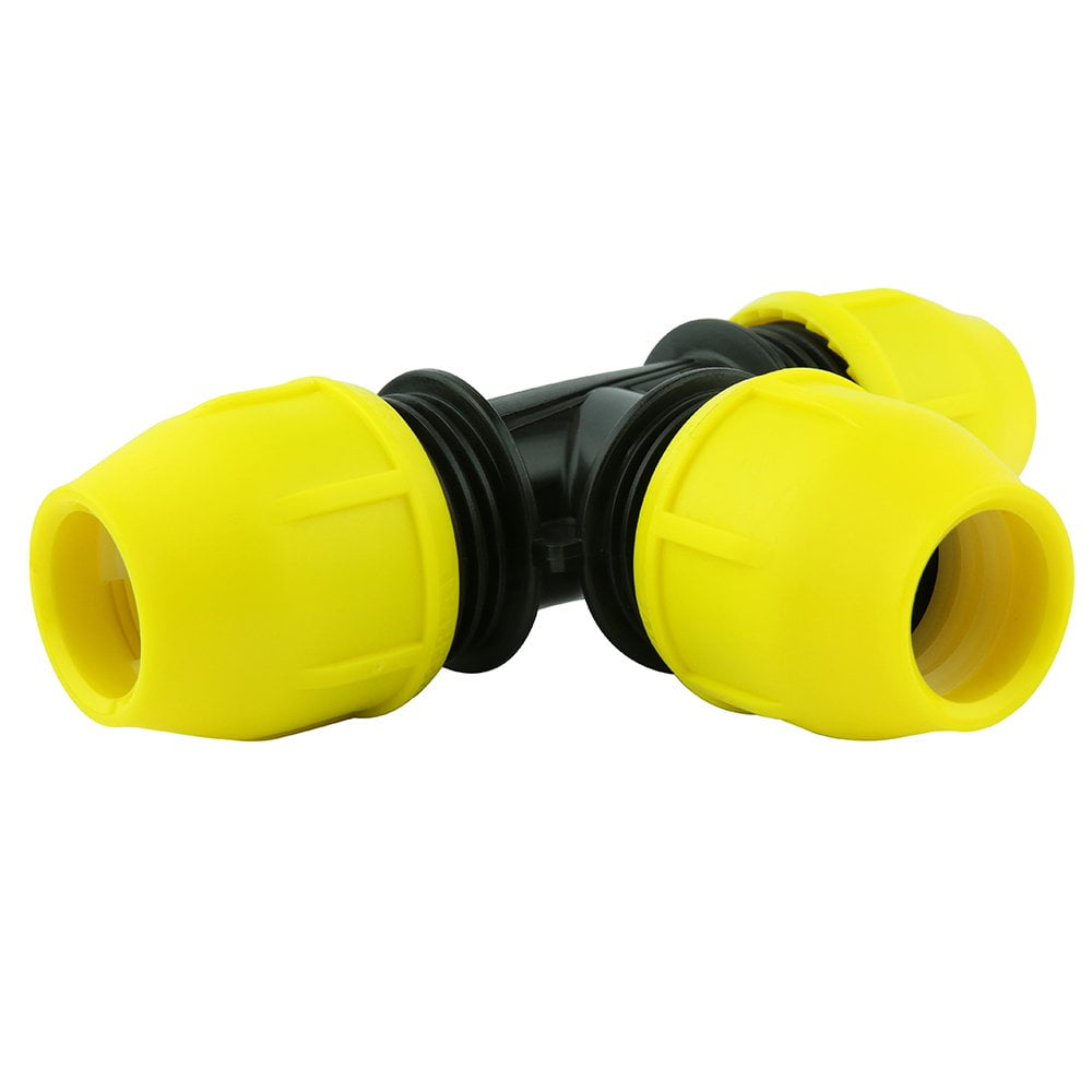 Tubo De Gas De Polietileno En Forma De T Home-flex Underground Ips Amarillo (1/2)