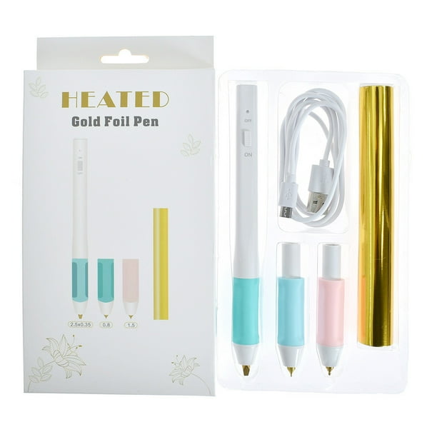 Premium Handheld Heat Stamping Pen Set with Replaceable Heads - Create Professional Quality Stamps with Ease