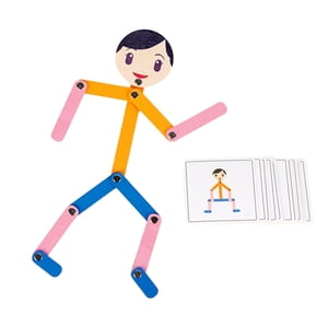 Bothyi - Rompecabezas De Madera Montessori Human Para Juguetes Educativos Niños Niños