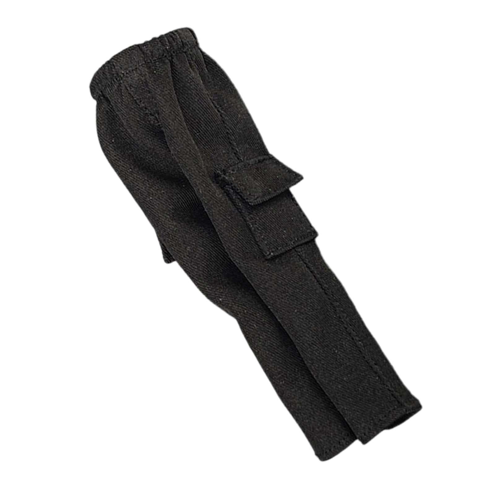 Bothyi - Pantalones Informales A Escala 1/12, Ropa De Muñeca Hecha A Mano Para Figuras En Miniatura De Muñeca De 6 ", Cuerpo Negro