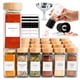 thumbnail image 1 of Set de tarros para especias SAVVY & SORTED Glass con etiqueta de 120 ml, 24 unidades, 1 of 9