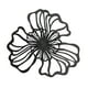 thumbnail image 5 of Decoración De Pared De Flores De Metal, Decoración Floral Para Colgar En La Pared, Para Hotel, Baño, Cocina, Negro, Grande, 5 of 5