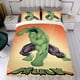 thumbnail image 4 of Hulk Conjunto de sábanas temático, trío de piezas, cómodo y amigable con la piel, diseño único, regalo de decoración para el hogar para familiares, amigos y fans, 90 cm * 190 cm, 4 of 6