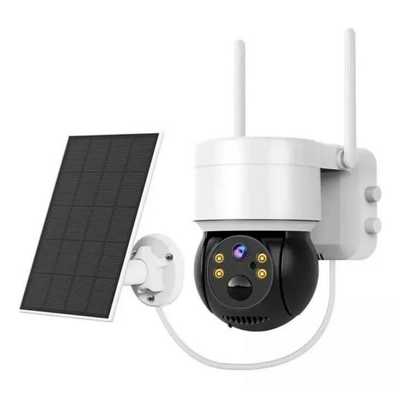 Camara Solar Inteligente Ip Wifi Icsee Exterior Hd 1080p