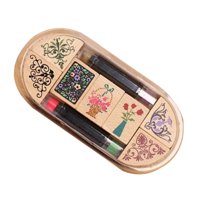 Bothyi - Juego De Sellos De Madera Decorativos Multiusos Para Dibujar Planificador Decoraciones Estilo A