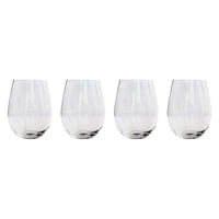 Disparo - Set 4 Vasos Vidrio Cristal Redondo Wayu 580Ml Liquido Coctel