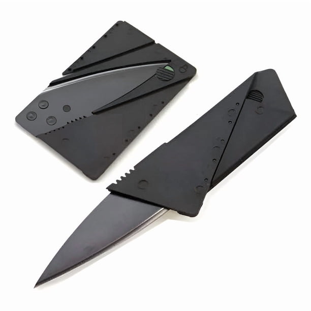 Cuchillo Tarjeta, Para Camping Cuchillo Emergencia Navaja Negro