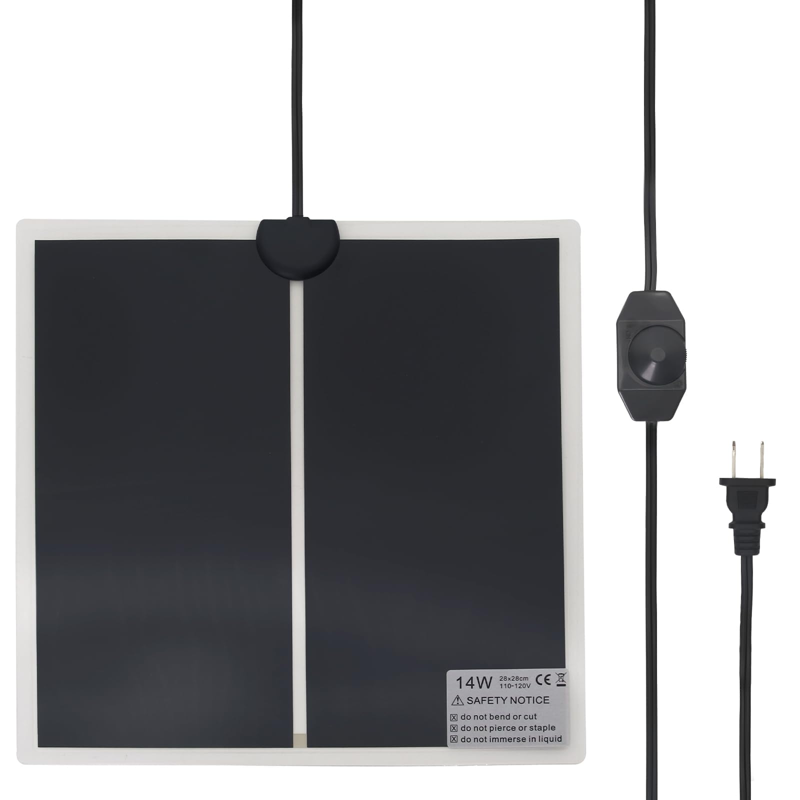 Alfombra calefactora MODUODUO 14W 28x28 cm 110V para reptiles