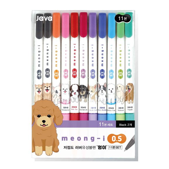 Bolígrafos de gel JVPEN WRITING 0,5 mm pack de 11 multicolor