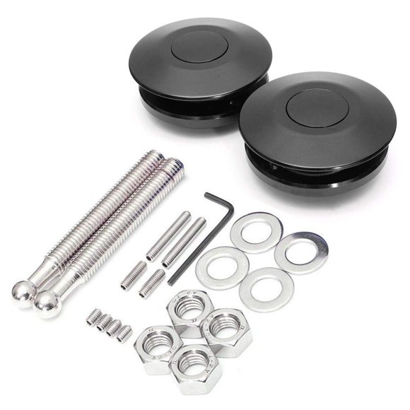 Alfileres de capucha RVCAZON STETION Quick Latch Universal, paquete de 2, negros