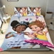 thumbnail image 1 of Fancy Nancy Conjunto de sábanas temático, trío de piezas, cómodo y amigable con la piel, diseño único, regalo de decoración para el hogar para familiares, amigos y fans,140cm *210cm, 1 of 6