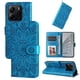 thumbnail image 1 of Funda tipo cartera FOXDOCK para Xiaomi Redmi Note 14 4G , diseño girasol en relieve, cuero PU, cierre magnético, soporte y tarjetero, 1 of 5