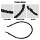 thumbnail image 4 of REGALWOVEN 1 Pcs Diadema para Mujeres Diadema de Aro de Pelo con Diamantes de Imitación Negro 0.24 Pulgadas de Ancho, 4 of 7