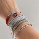 thumbnail image 1 of Maxi Pulsera Miyuki con Dije de Corazón en Plata 925 – la joya del amor propio rojo, 1 of 2
