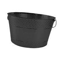 Bothyi - Cubo De Hielo Portátil Con Asa, Cubo De Vino Para Restaurantes, Fiestas De Champán, Color Negro