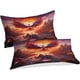 thumbnail image 2 of Juego de funda nórdica Flame Bird de 3 piezas, de una sola cara, para niños, adolescentes y adultos. Juego de ropa de cama de microfibra suave con cierre de cremallera. Doble cara., 2 of 3